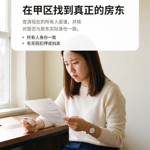 在甲区找到真正的房东