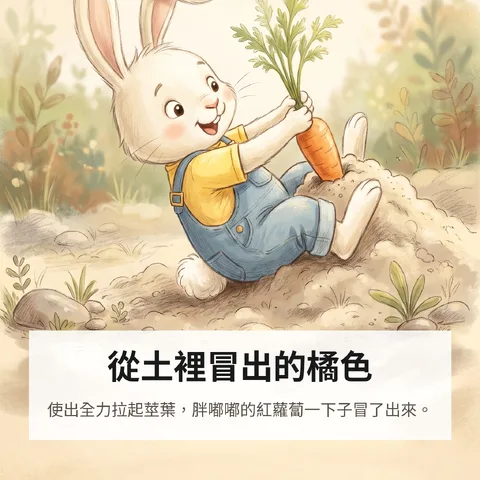 從土裡冒出的橘色