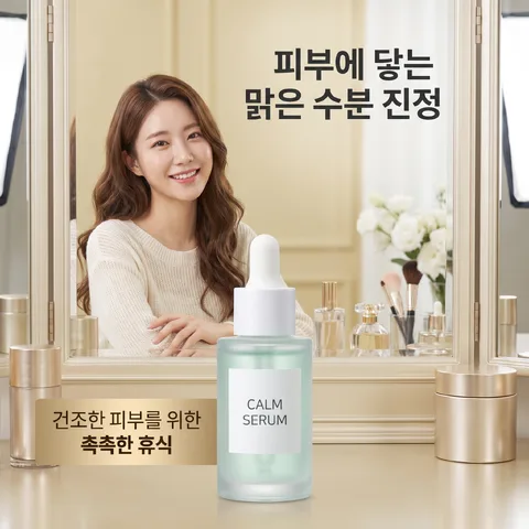 거울 앞 루틴 · 샴페인 골드 · 클린 뷰티