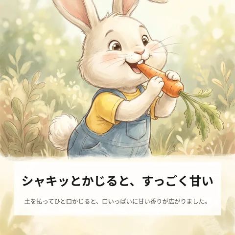 シャキッとかじると、すっごく甘い