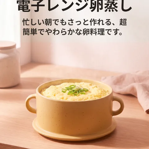 電子レンジ卵蒸し