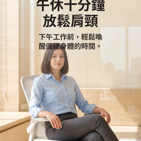 午休十分鐘放鬆肩頸