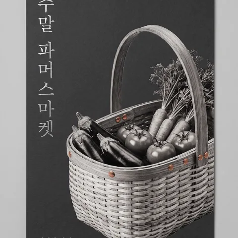 세로 조판 · 모노크롬 그레이 · 포일 스탬프
