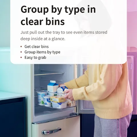 Group by type in clear bins